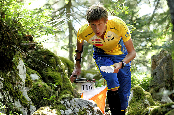 Orientering VM-test Frankrike/Schweiz StafettrÃ¤ning ovanfÃ¶r An